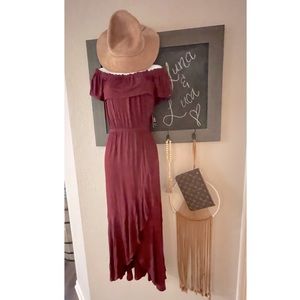 Express, off-shoulder boho dress